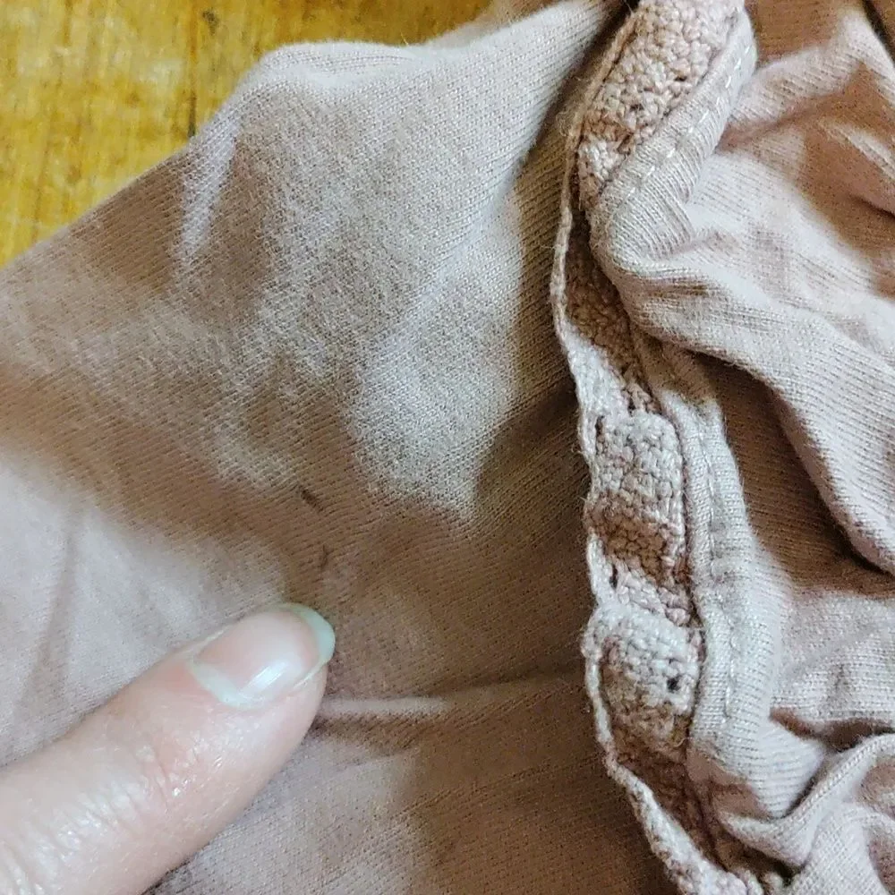 Zara long sleeve shirt 2T pink mauve lace ruffle spring cotton boho
